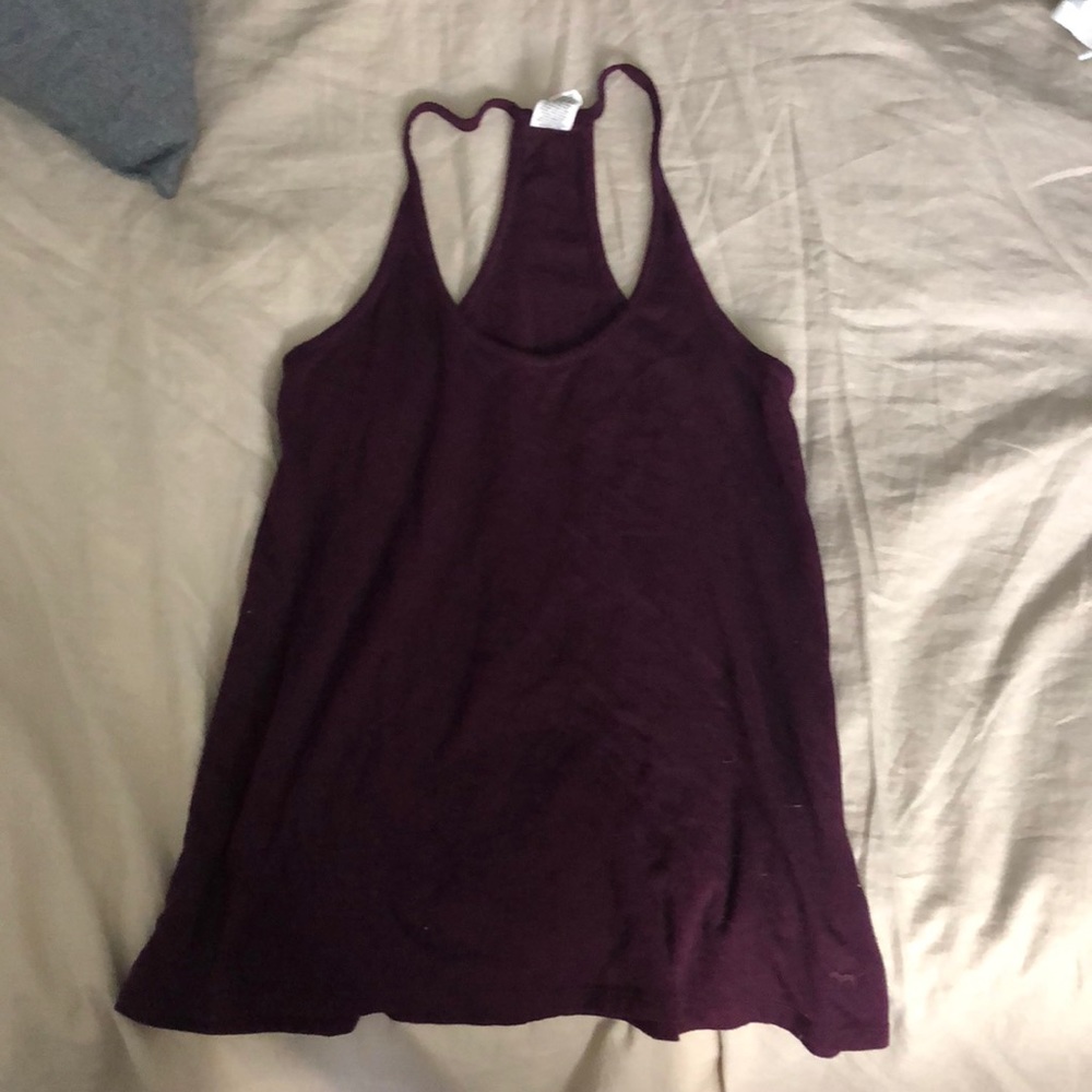 VS pink racer back tank top